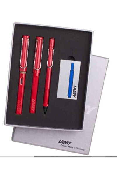 Lamy Safari 3Lü Kalem Seti Drv Şeffaf K Kırmızı
