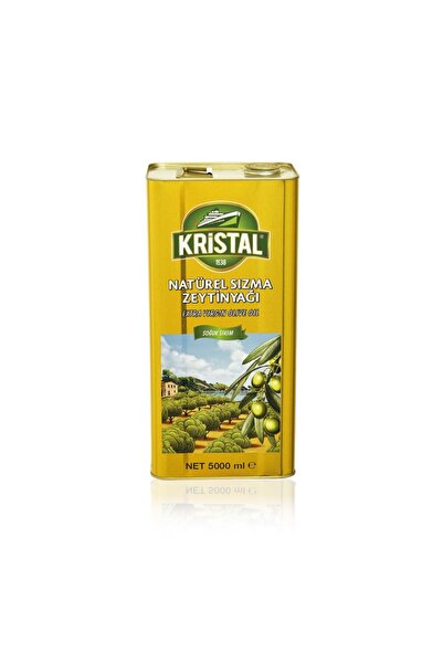 Kristal Natürel Sızma Zeytinyağı Yumuşak Doğal 5 L Teneke