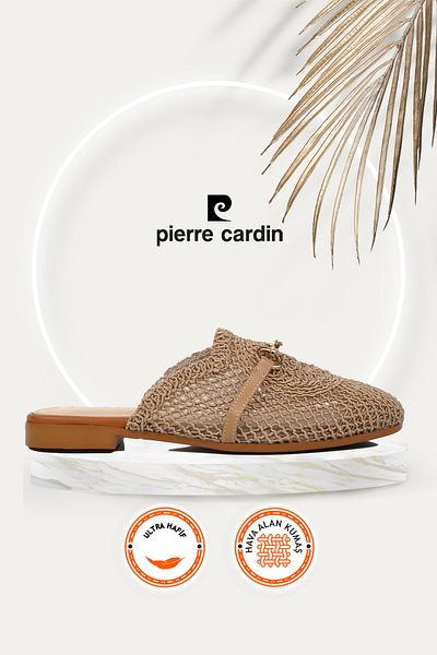 Pierre Cardin Pc-53128 Mink Women's Braided Slippers