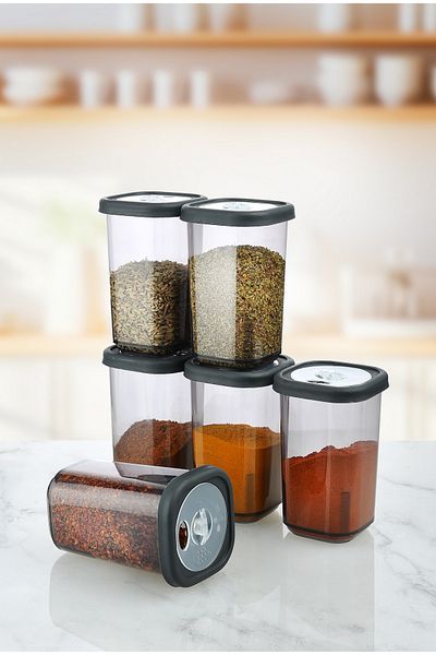 Cosiness 350 ml Set of 6 Salts and Spices