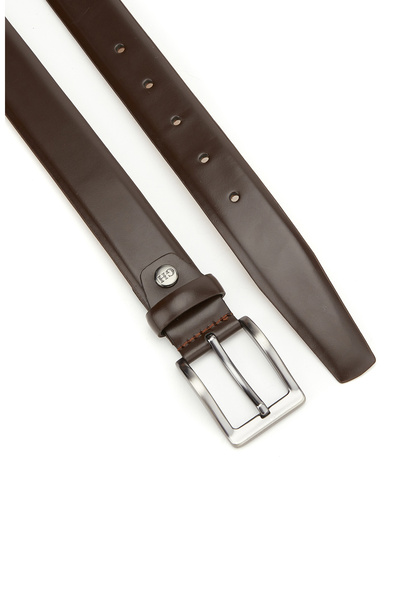 George Hogg Kahverengi Erkek Deri Kemer