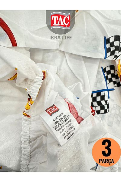 Taç Cars Lets Race Disney Single Duvet Cover Set