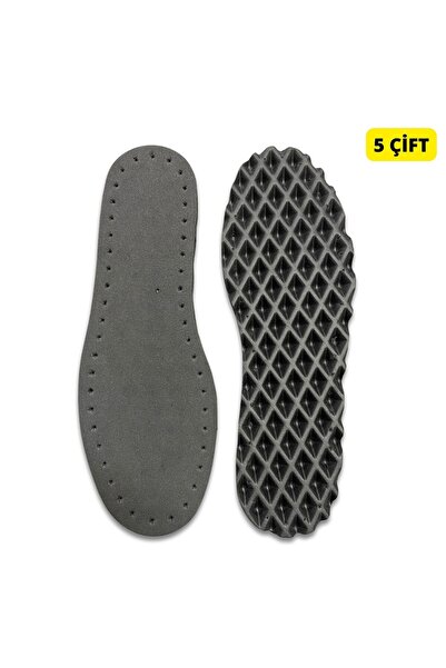 ipekbazaar 5 Çift Siyah Delikli Eva Terlik Tabanı, Kendin Yap Örgü Taban