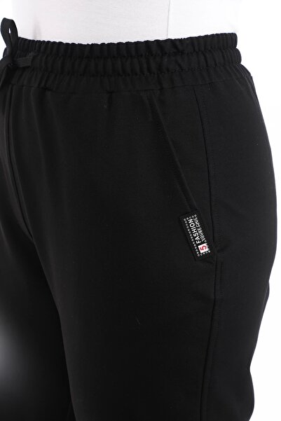 Lady Majestic Plus Size Pocketed Sweatpants with Elastic Waist