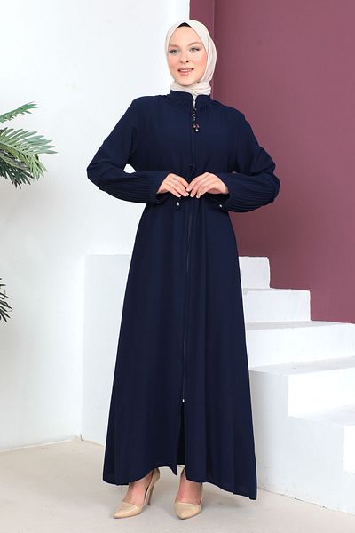 Tesettür Dünyası Bindet Taille Hijab Abaya Tsd230342 Marineblau