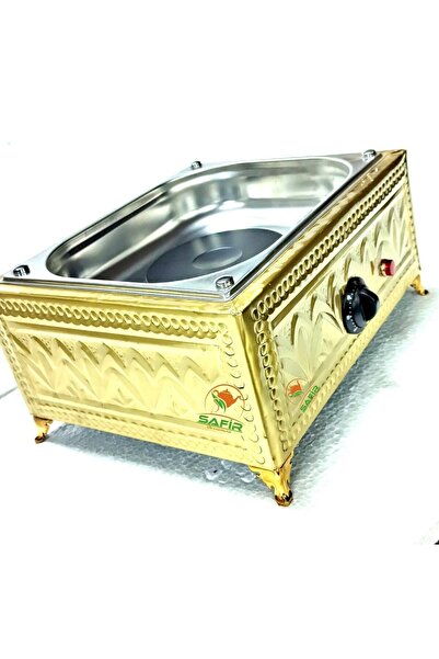 SAFİR Bakır Kumda Kahve Makinesi Küçük Boy 19x18 Cm Gold Kumda Kahve Sarı Ren...