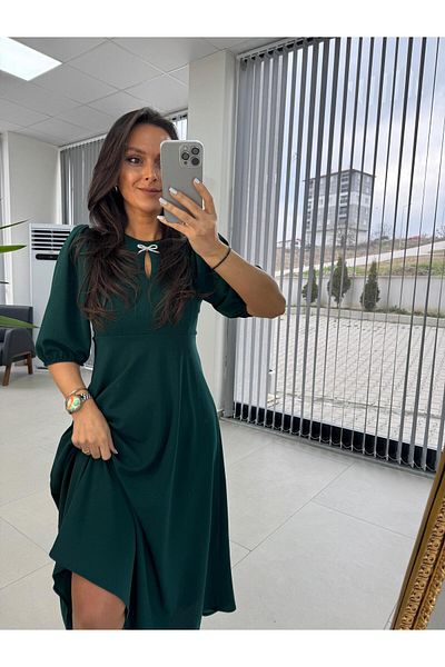 caddstore My 3578 Bow Broșă Rochie de smarald