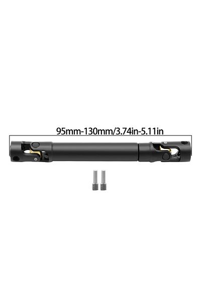 Choice black-L95MM Metal Internal Spline Drive Shaft Universal Joint Driveshaft for 1/10 RC Car Crawler Axi