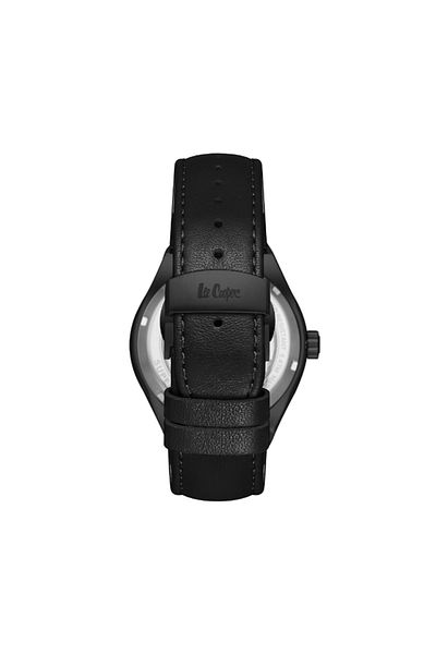 Lee Cooper LC08122.051 Men Automatic Display Watch & Leather Strap Black