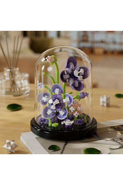 Choice9 243pcs Micro particle building block bouquet handmade gift, children's puzzle toy handmade DIY sunfl