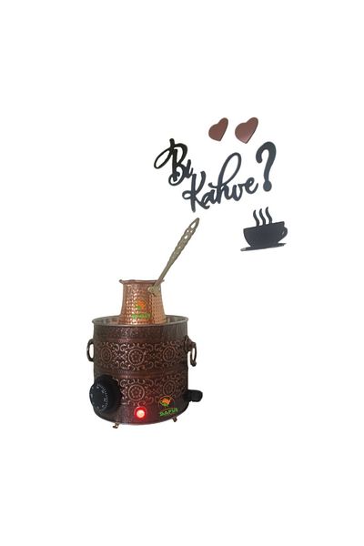 SAFİR Safirim Single Coffee Pot Small Size Sand Coffee Machine for Home - Copper Color