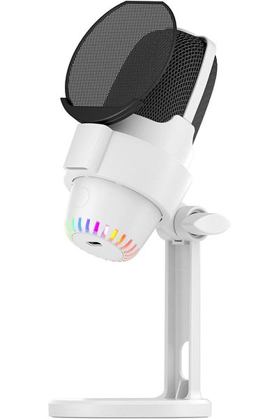 fulina Condenser Microphone, USB Computer Gaming Mic Plug & Play, RGB Light, Pop Filter,  for/PC/PS4/ PS5