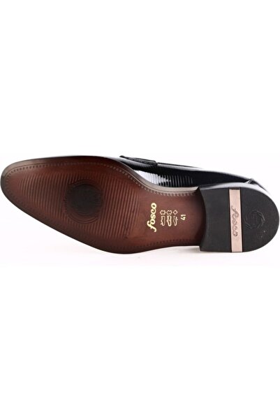 Fosco 8012 Чорні шкіряні чоловічі класичні черевики на щодень