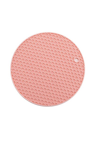 choice2 7 × 7 بوصة وردي 1 قطعة 1 قطعة سيليكون حصيرة مضادة للحروق رف الأواني المنزلية حماية سطح المطبخ