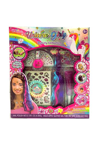 Tokidas by Glitz Unicorn Girly Beauty W/ Nail Playing set