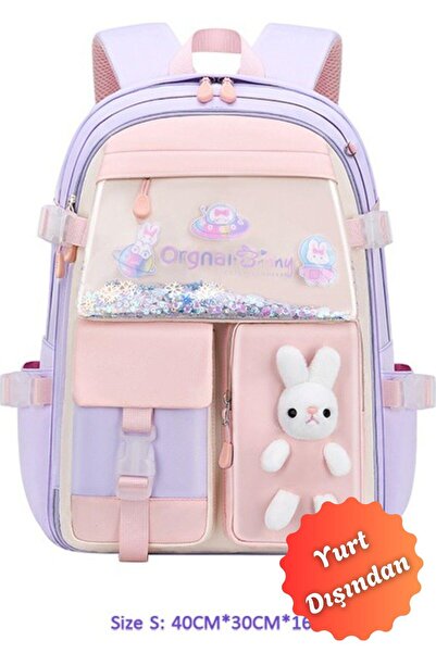 Buldug Rucsac pentru școala primară, rezistent la apă și ușor - Mov