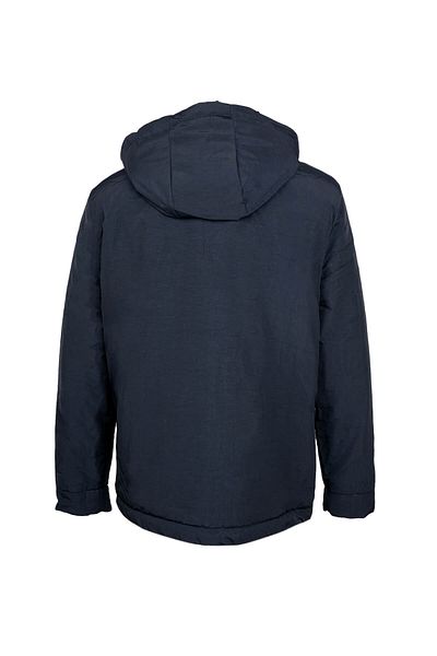 Hatemoğlu Μπλε Navy Regular Fit Judge γιακά με κουκούλα