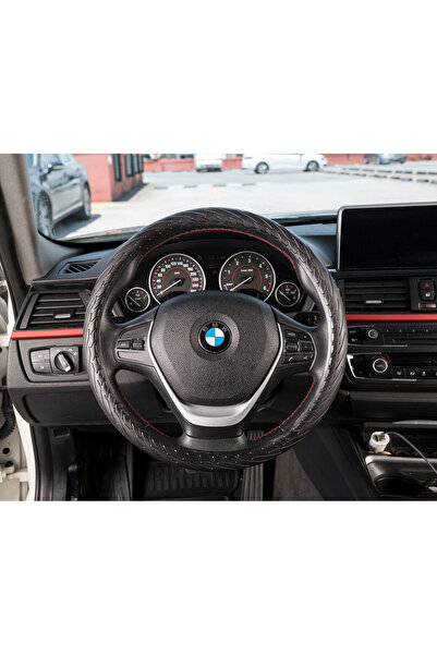 PERFLEX Siyah Desenli Direksiyon Kılıfı