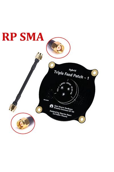 Choice Antenna RP SMA 5.8GHz Triple Feed Patch Antenna SMA / RP SMA Directional Circularly Polarized Antenn
