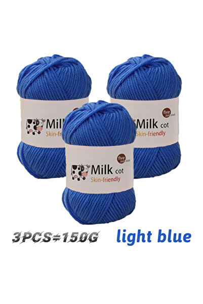 Choice 29 150 جرامًا من خيوط الحليب متوسطة الخشونة المصنوعة يدويًا، غزل نسج D...