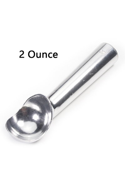 choice2 ملعقة آيس كريم فضية غير لاصقة ومضادة للتجمد سعة 2 أونصة، 1.5 و2 أونصة
