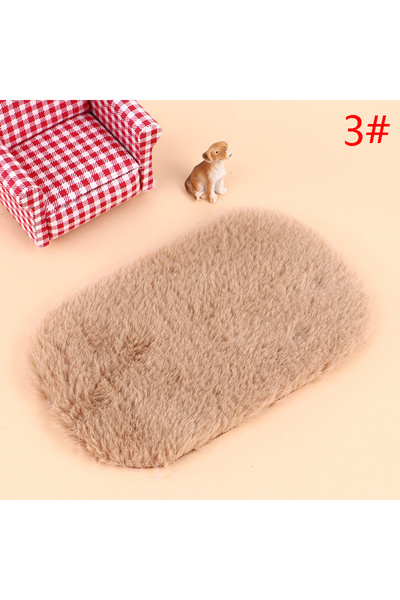 Choice سجادة قطيفة مصغرة لبيت الدمية، سجادة، أثاث غرفة المعيشة، إكسسوارات الد...