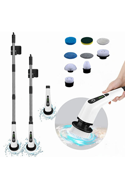 leebein Elektrikli temizleme aleti 9 farklı başlık + Yedek başlık - Halı, Kol...