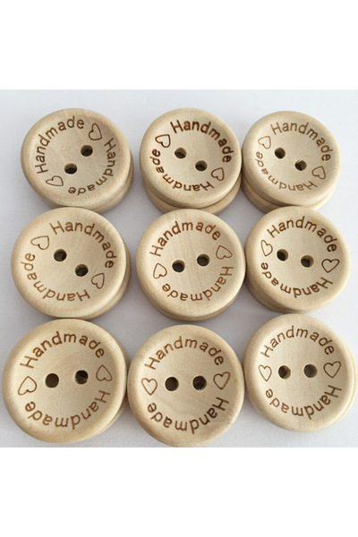 Choice3 15 mm 50pcs A 50pcs 2 Holes Natural Wooden Butt for Clothes Decorativ...
