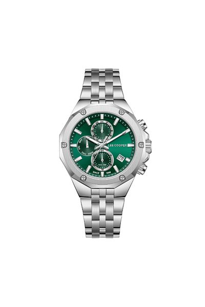 Lee Cooper Men Multi Function Dark Green Dial Watch - LC08104.370