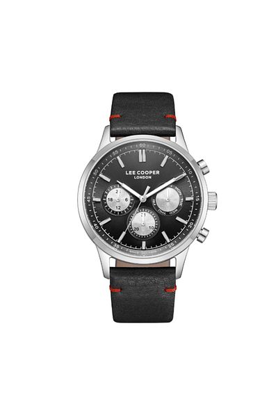 Lee Cooper Men Multi Function Black Dial Watch - LC08001.351