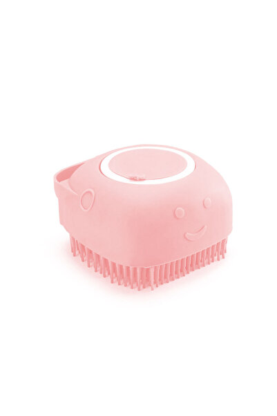 choice2 Pink Silicone Pet Bath Brush for Puppy Dogs, 2 in 1 Pet Bath Brush So...