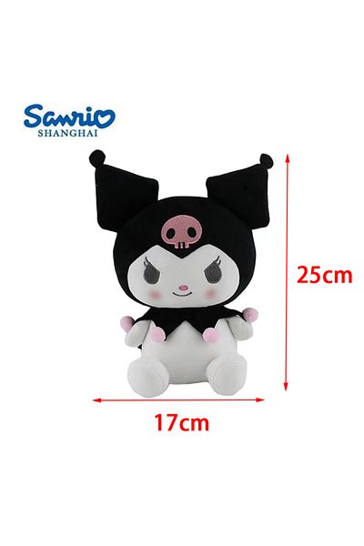 Choice 25cm  B Sanrio Hello Kitty Plush Kuromi Melody Cinnamoroll Stuffed Toys Plushier Soft Throw Pillow P