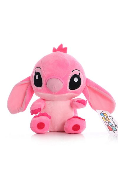 Disney 20cm 1pcs 20cm Angel Stitch Disney Plush Keychains Low Taxes Cute Cartoon Toys Dolls Plush Decoratio