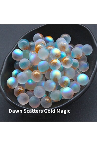 Choice 10 قطع من الرخام الزجاجي بألوان الفجر مع بقع نجمية، إكسسوارات ألعاب ال...