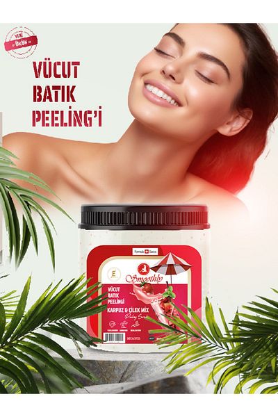 Smoothly WATERMELON STRAWBERRY PEELING 800 G. Body Ingrown Peeling After Epilation & Strawberry Leg Peeling
