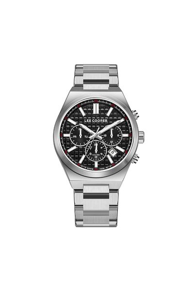 Lee Cooper LC08084.350 Men Multi Function Display Watch & Metal Strap Silver
