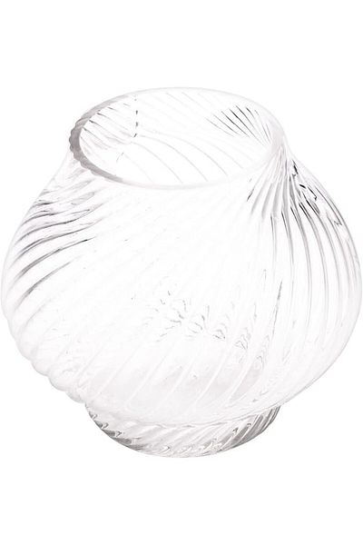 AKDC Glass Vase L(16CM) XW(16CM) XH(15CM) Transparent