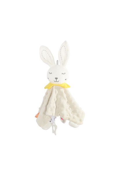 Choice beige rabbit Baby Security Blanket Elephant with Tags Teether Rattles Mobile Soft Blanket Snuggle To