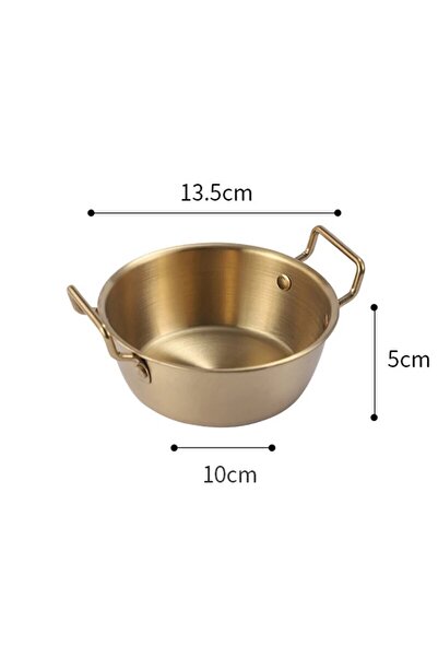 Choice 1pc 13.5cm 1pc 304 Stainless Steel Golden Instant Noodle Bowl Korean R...