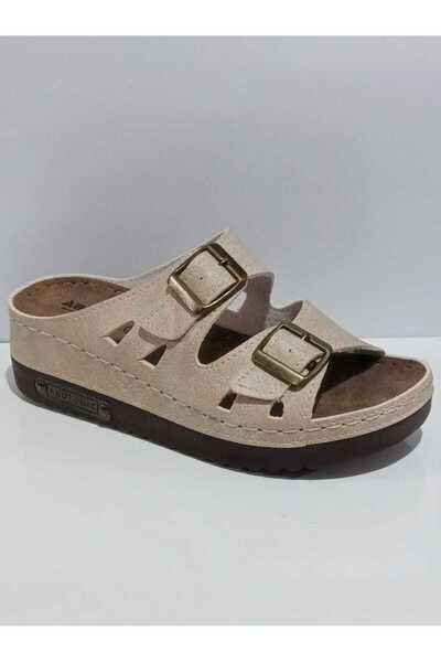 ARYAN 07-043 Ανατομικές Γυναικείες Παντόφλες Wedge Heel