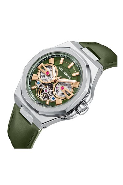 Lee Cooper Men Automatic Dark Green Dial Watch - LC08125.375
