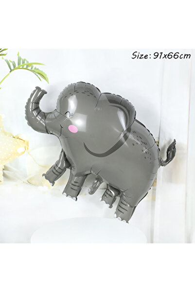 Choice كما في الصورة B02 بالون من ورق القصدير على شكل حيوان كرتوني، سفاري، غا...