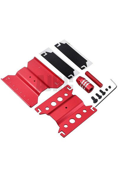 AJRC Red Rc Car Repair Stand Workstation Rc Work Stand For Axial Scx24 Fcx24 Traxxas Trx4m 1/16 1/18 1/24
