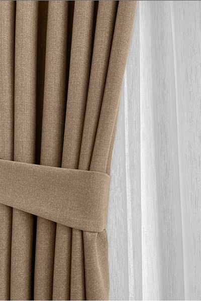 güzel teks. Linen Fon Curtain Single Wing 1X3 Close Battery