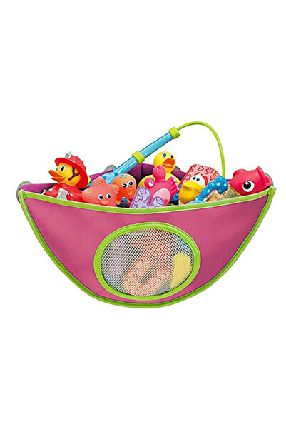 Choice حقيبة تخزين معلقة لدمية حوض الاستحمام بالشفط باللون الوردي 555 جديدة ل...