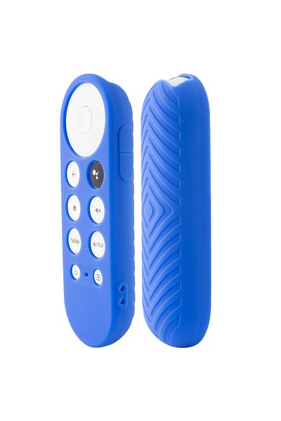 Choice Blue Silicone Protective Case for Google Chromecast SmartTV Remote Control Non-slip Soft Durable Sho