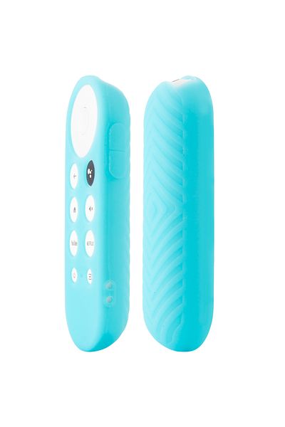 Choice Luminous blue Silicone Protective Case for Google Chromecast SmartTV Remote Control Non-slip Soft Du