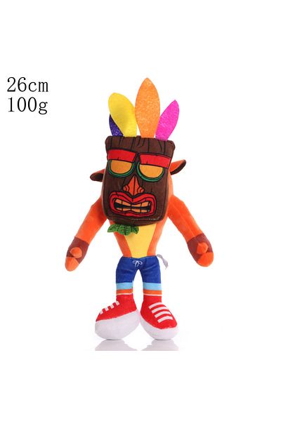 Choice 26cm Mask Wolf 26cm New Arrival Anime Crash Bandicoot Plush Toys Cartoon Animal Aku Aku Crash Soft S