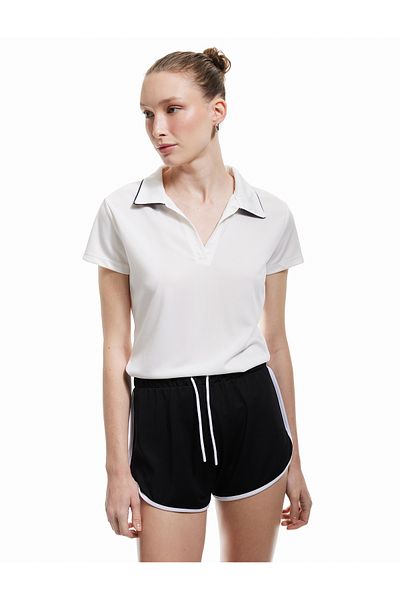 Koton Slim Fit Polo Neck Striped Short Sleeve Sports T-Shirt