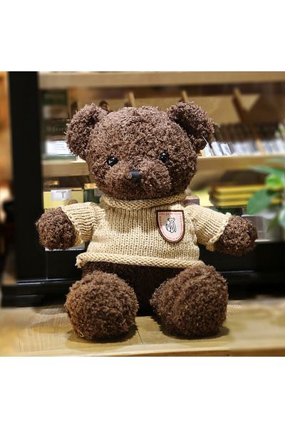 Choice 30cm brown Jumper Teddy Bear Plush Toy Bear Girlfriend Valentine's Day Children's Day Annual Meeting